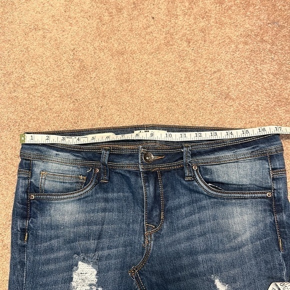 Vintage dollhouse roll-up skinny capri converted skirt size 11 - Picture 6 of 7